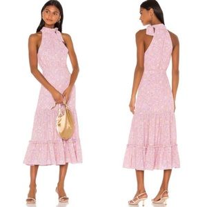 LIKELYxREVOLVE Pastel Halterneck Mona Dress